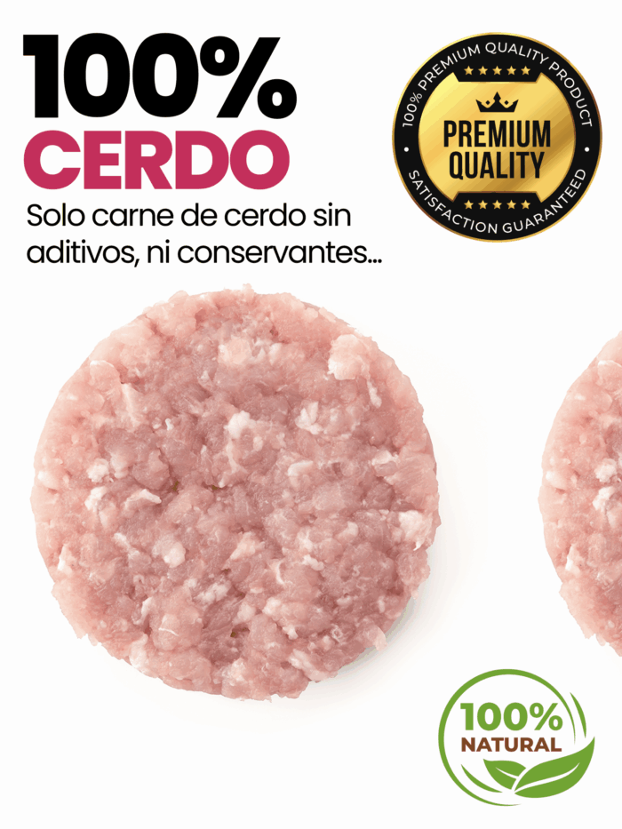 HAMBURGUESAS 100% CERDO - Imagen 1