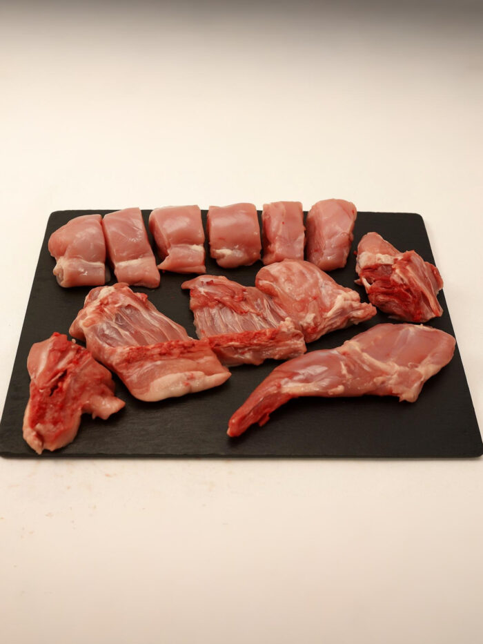 CONEJO ENTERO TROCEADO DE 1kg~1,1kg aprox. - Imagen 1